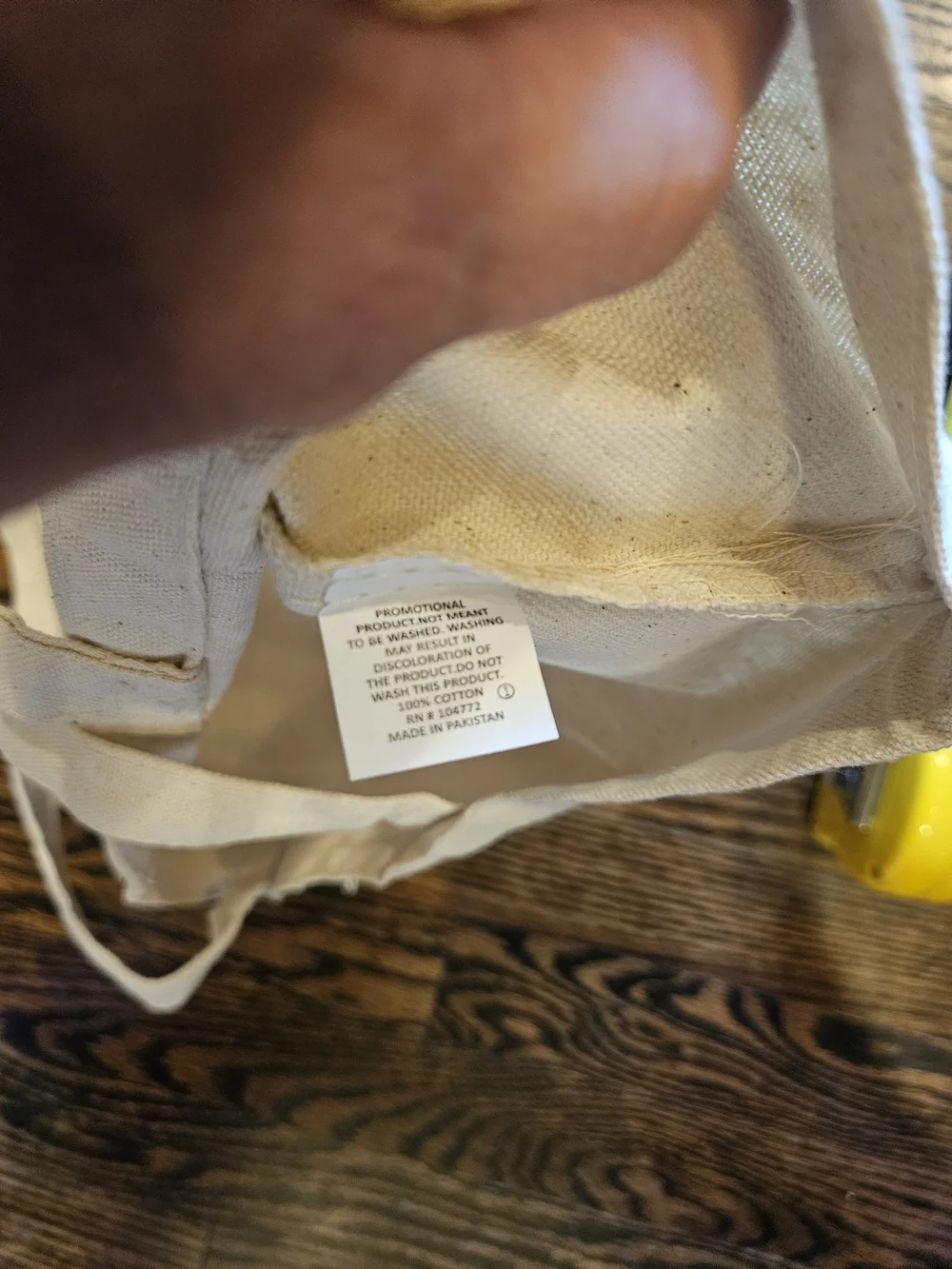 Levi's Beige Batwing Canvas Tote Bag with Red Logo